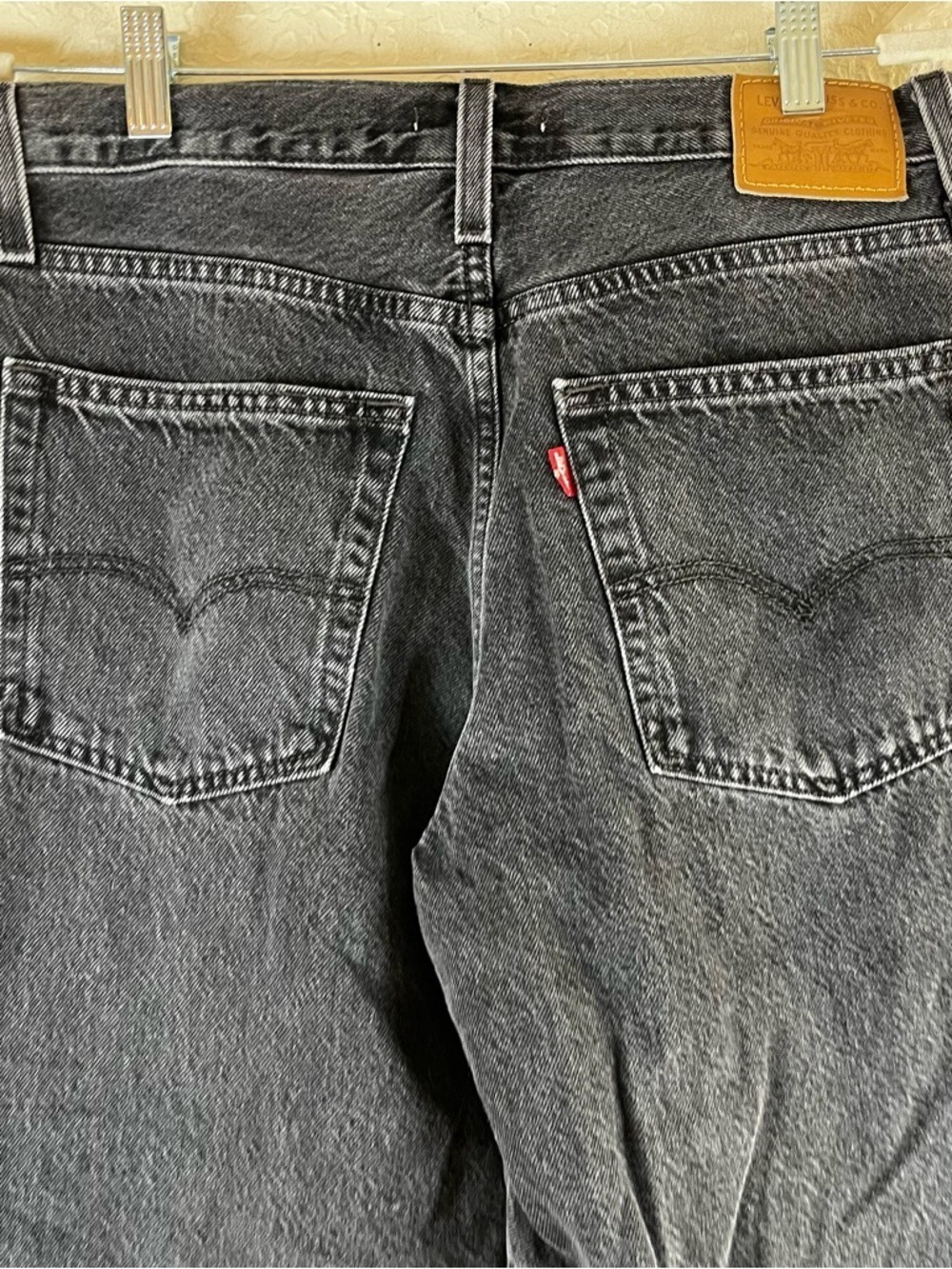 Levi's Baggy Dad Straight Leg Jeans in Blackstone Wash - Picture 11 of 14